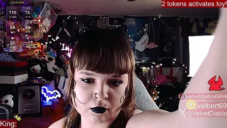 VelvetDiablo webcam model stream image